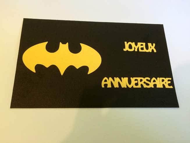 Carte D Anniversaire Batman Fichier Gratuit Silhouette Studio Svg